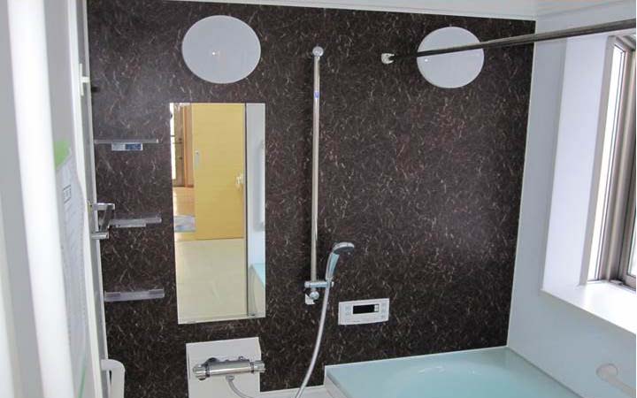 大阪の浴室工事（壁シート）施工後