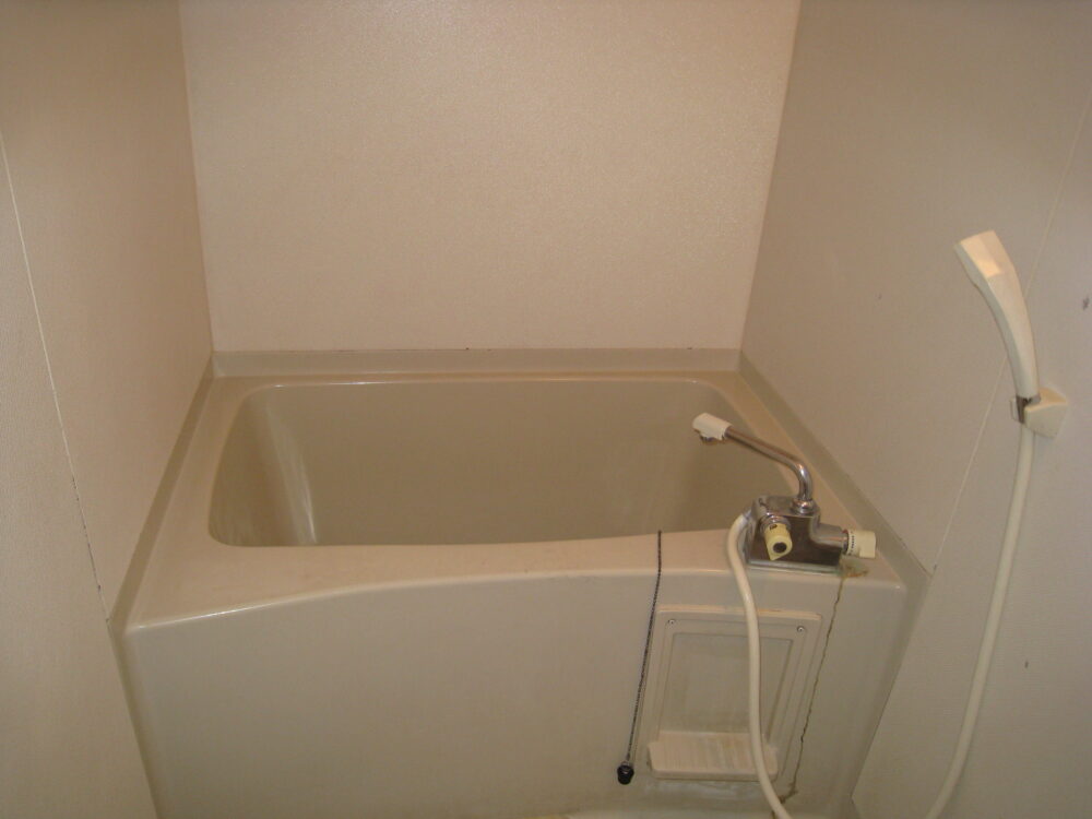天井、壁/パロアシート、浴槽塗装、床バスナリアルデザイン工事前
